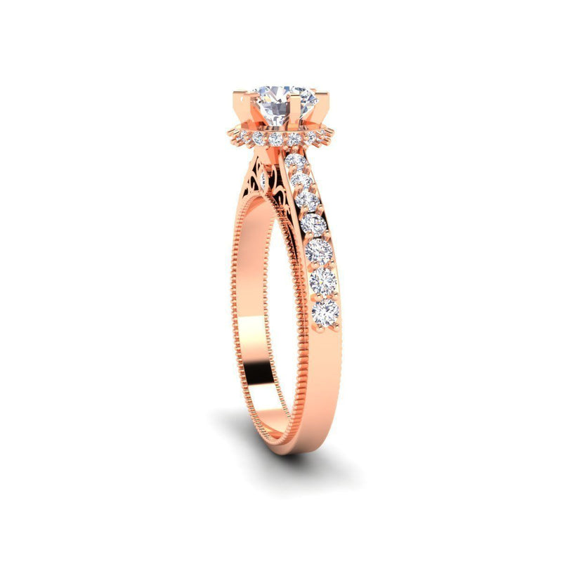 Eva Rose Gold Engagement Ring