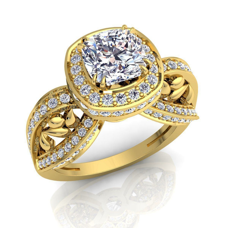 Ann Yellow Gold Engagement Ring