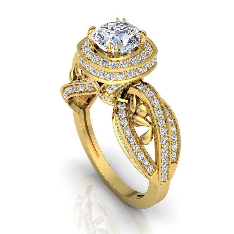 Ann Yellow Gold Engagement Ring