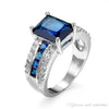 Sapphire Surround Engagement Ring