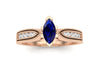 Rose Gold Sapphire Ring 27