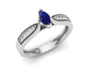 White Gold Sapphire Ring 27