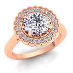 Gaby Rose Gold Engagement Ring