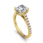 Aria Yellow Gold Engagement Ring