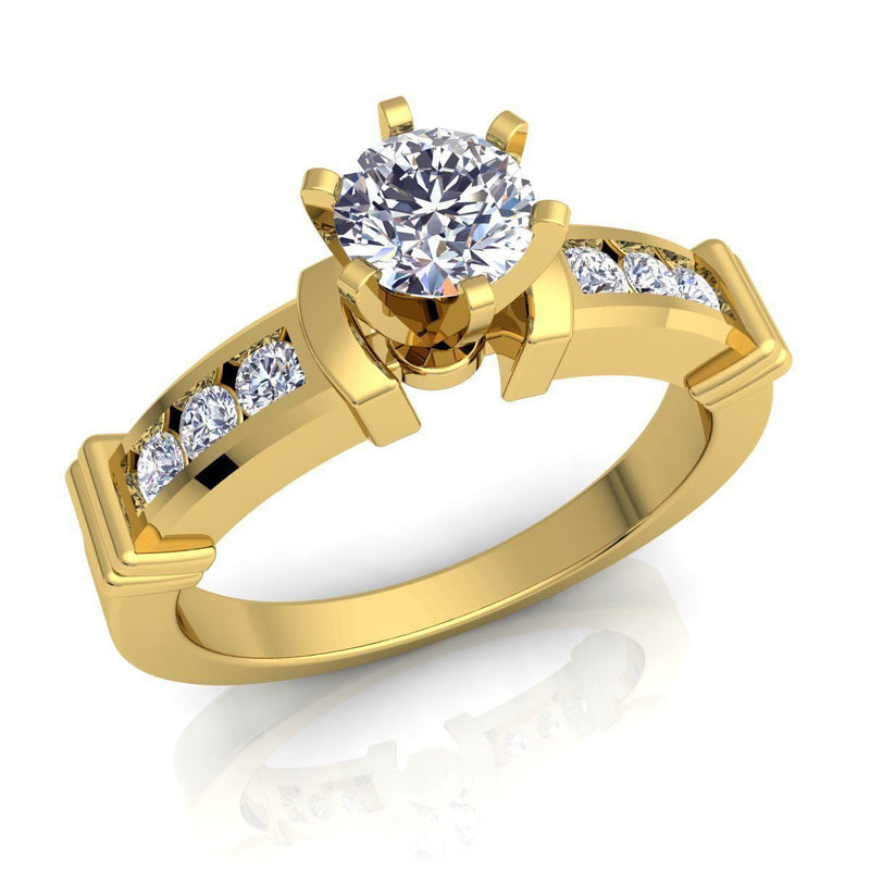 Nora Yellow Gold Engagement Ring