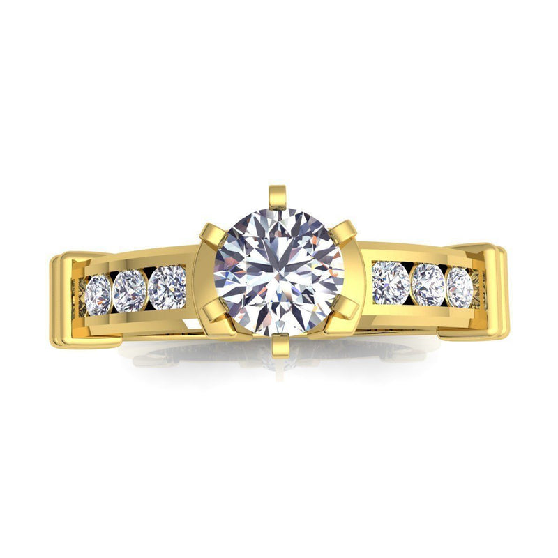Nora Yellow Gold Engagement Ring