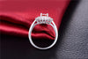 Scarlet Rose Garnet Engagement Ring